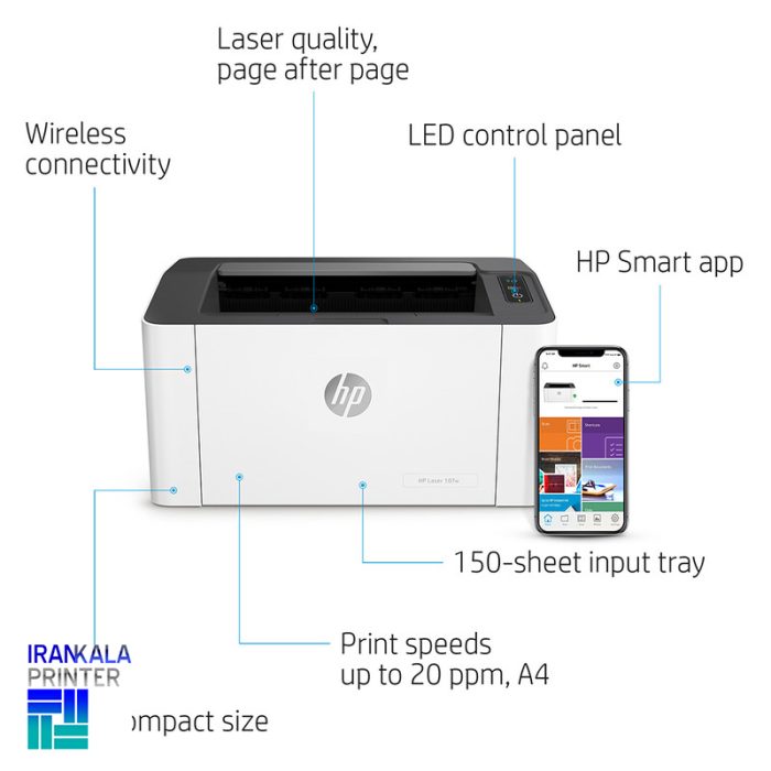 پرینتر 107w HP - Image 3
